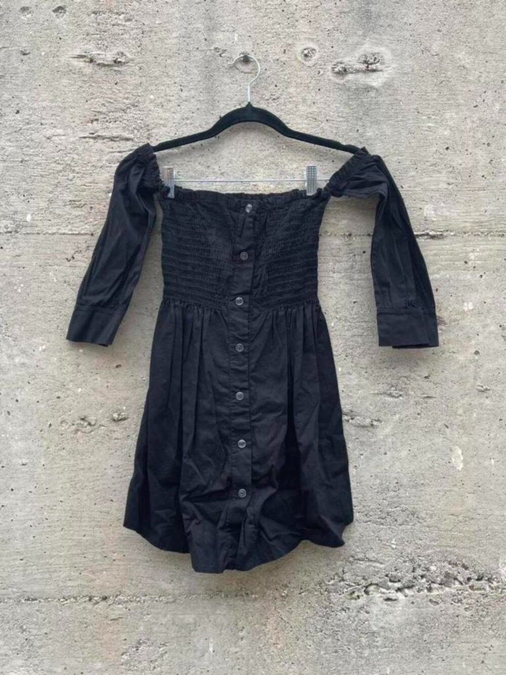 2000s button front milkmaid top
